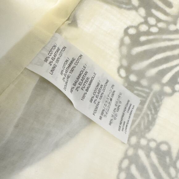 J Crew Beaded Floral Sleeveless Top Womens 0 Cream Black Orange - Picture 7 of 7